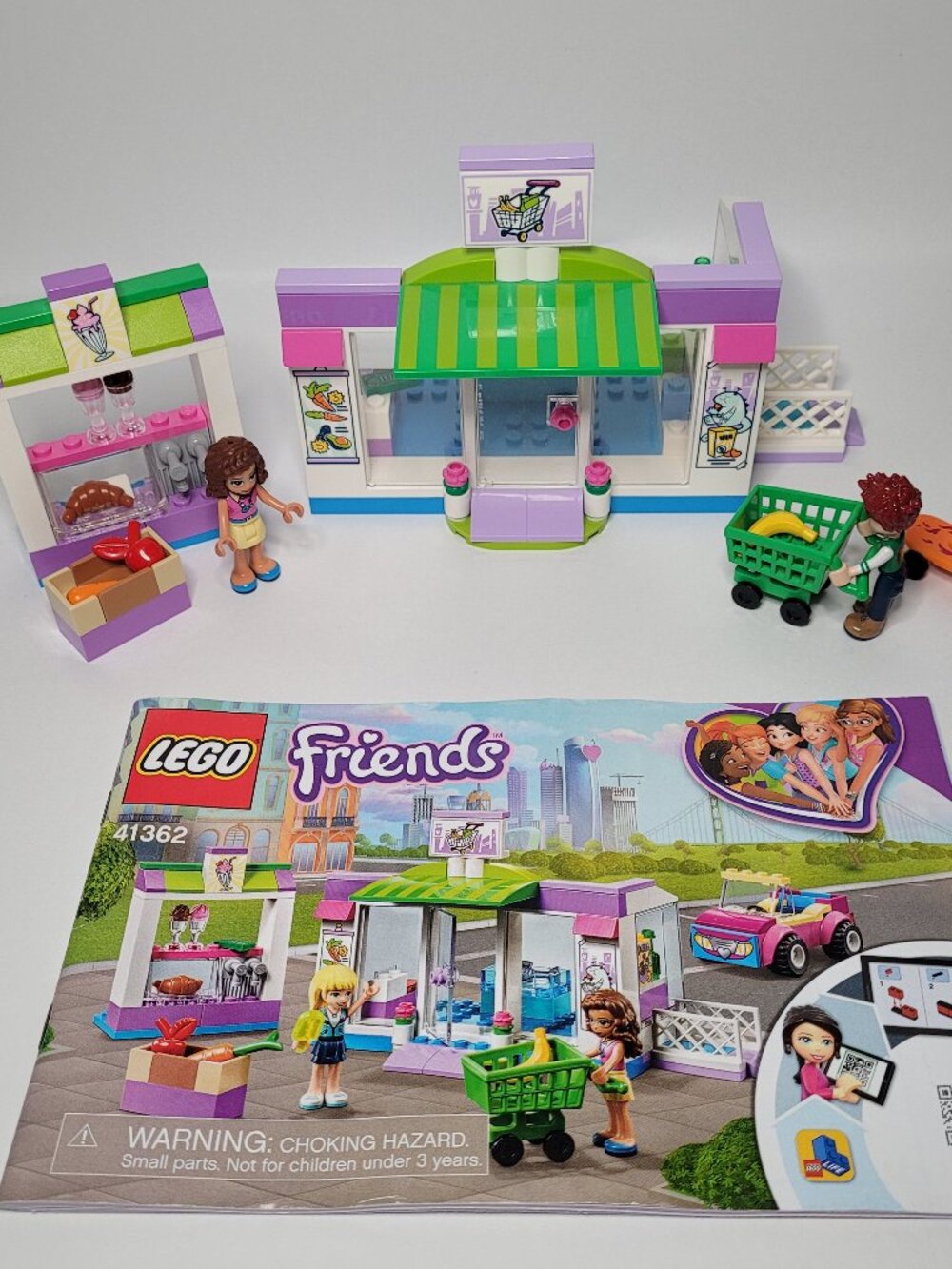 LEGO Friends Heartlake City Supermarket Set 41362 INCOMPLETE MISSING PIECES - Picture 1 of 9